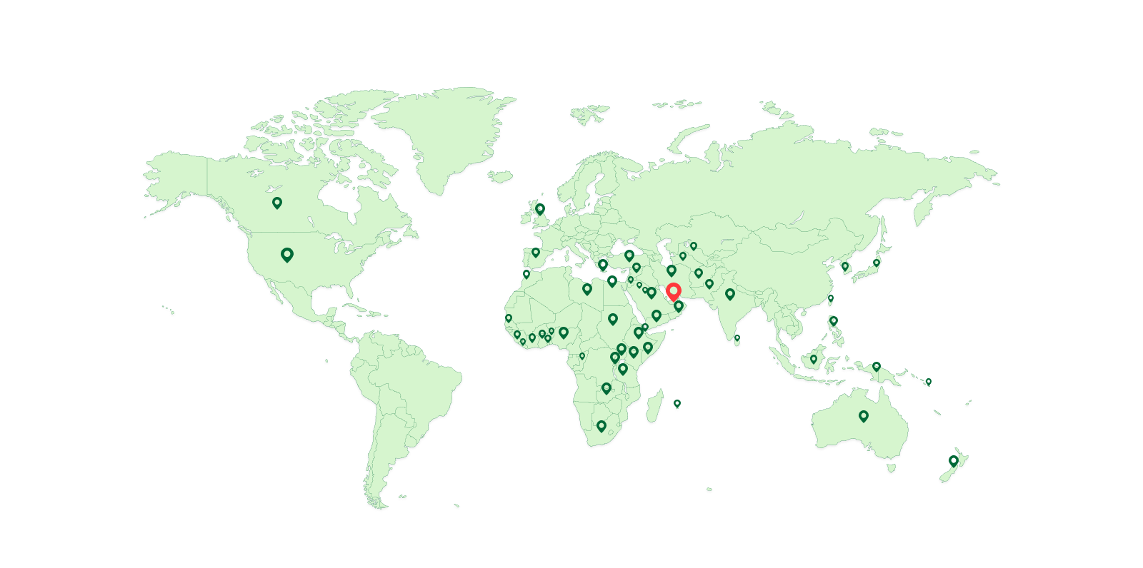 Global Presence Map