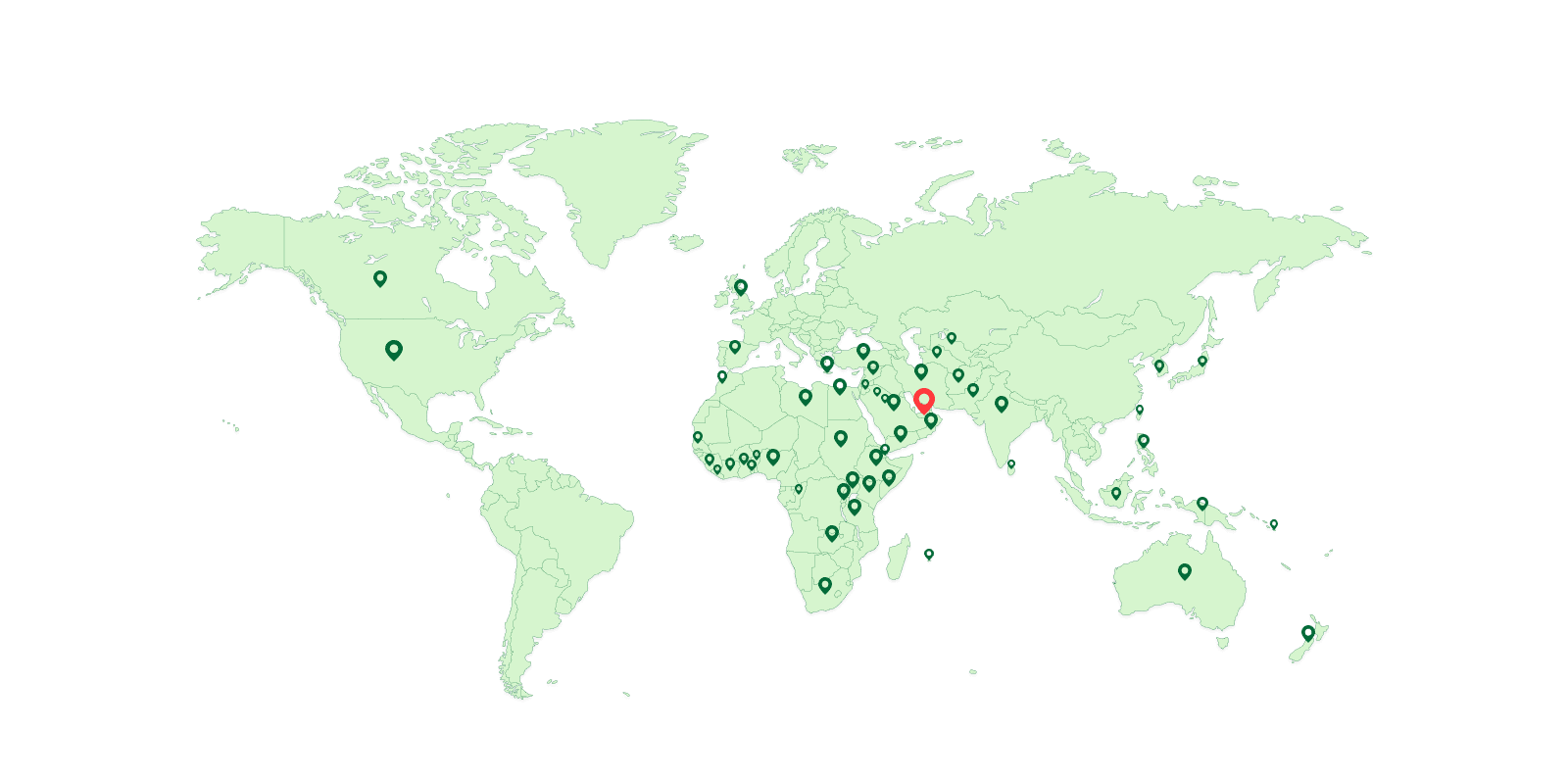 Global Presence Map